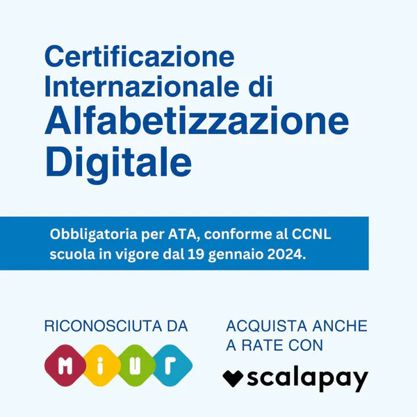 CERTIFICATO INTERNAZIONALE DI ALFABETIZZAZIONE DIGITALE CIAD DIGICOMP 2.2